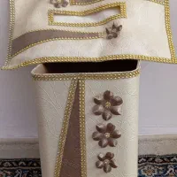 ست جعبه سطل و دستمال چرمی کار دست|صنایع دستی و سایر لوازم تزئینی|مشهد, امام رضا (ع)|دیوار