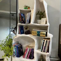 کتابخونه مینیمال پاپیه ماشه|کتابخانه، شلف، قفسه‌های دیواری|اردبیل, |دیوار