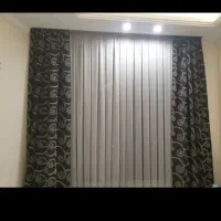 تعدادی پنل پرده جفت پارچه ترک|پرده، رانر، رومیزی|تهران, تجریش|دیوار