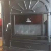 بخاری چدنی طرح شومینه رنگ کوره یی