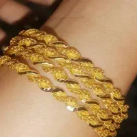 فروش سه لنگه النگوی طلا با فاکتور