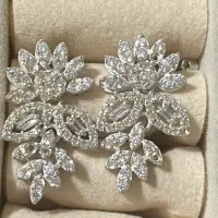 گوشواره جواهری نقره