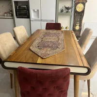 میز نهار خوری۶نفره و مبل ۸ نفره