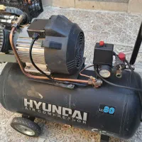 پمپ باد۸۰لیتری دوسیلندر هیوندای