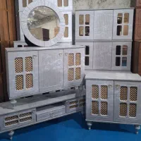 ست کنسول و میزتلوزیون مدل آنتیک|بوفه، ویترین، کنسول|اردبیل, |دیوار