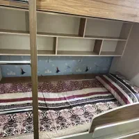 تخت دو طبقه درحدنو ام دی اف|تخت و سرویس خواب|رباطکریم, نصیرشهر|دیوار