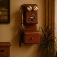 تلفن دیواری مدل قدیمی
