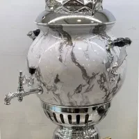 سماور 6لیتری توپی سنگی مدل فالکو و کروم|سماور، چای‌ساز، قهوه‌ساز|سبزوار, فیاض|دیوار