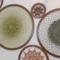 دیوارکوب ماندالا با نخ مرسریزه