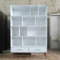 بوفه و کتابخانه و استند دیواری ام دی اف|کتابخانه، شلف، قفسههای دیواری|کارون, |دیوار