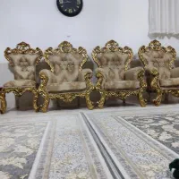 فروش مبل سلطنتی 9نفره|مبلمان خانگی و میز عسلی|شیراز, اکبر آباد|دیوار