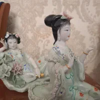 مجسمه اصل شیک بانو چینی خاص|کلکسیون اشیاء عتیقه|تهران, مرزداران|دیوار