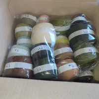 نخ و نقشه دو کلبه منظره آماده بافت تابلودستباف|تابلو فرش|رباط‌کریم, رباط‌کریم|دیوار