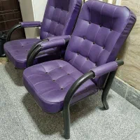 صندلی انتظار صندلی اداری بنفش|مبلمان اداری|رشت, دیلمان|دیوار