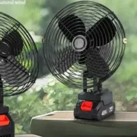 پنکه شارژی لیتیومی کمپینگ پره فلزی فن رومیزی