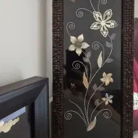 تابلو گل نقره