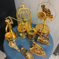قفس تسبیح برنجی برنزی برنزظروف آشپزخانه مجسمه