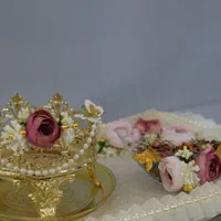 ست بله برون و عقد گل نسترن|صنایع دستی و سایر لوازم تزئینی|شیراز, سینما سعدی|دیوار
