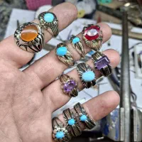 انگشتر های طرح نقره جنس آلیاژ