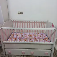 تخت خواب گهواره ای کودک|اسباب و اثاث بچه|زاهدان, |دیوار