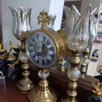 ساعت و شمعدان آنتیک