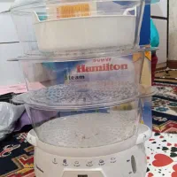 بخارپز ۳ طبقه همیلتون اصل در حدنو مناسب جهاز