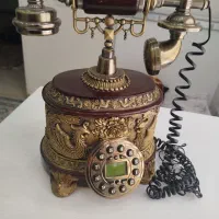 تلفن رومیزی برنج قدیمی
