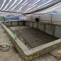 سیمانکاری دیوار حیاط چاله آسانسور و سوله های شرکتی|خدمات پیشه و مهارت|آبیک, |دیوار