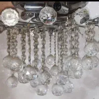 لوستر کریستالی  سه تا . پذیرایی ‌.آشپزخانه .راهرو|لوستر و چراغ آویز|ساوه, |دیوار