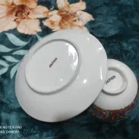 یک جفت کاسه و بشقاب چینی