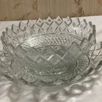 کاسه و بشقاب امریکایی قدیمی بلور|ظروف سرو و پذیرایی|اصفهان, ارداجی|دیوار