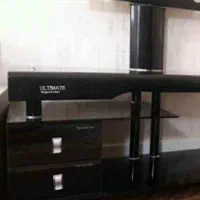 میز تلویزیون شیشه ای مشکی