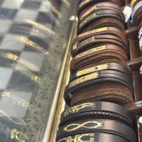 دستبند چرم مردانه