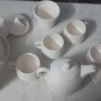 سرویس چایخوری سفالی|صنایع دستی و سایر لوازم تزئینی|ری, شهرک نظامی|دیوار