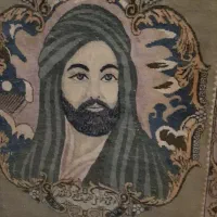 تابلو فرش نفیس قدیمی  نایاب  دست باف و