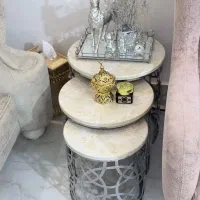 میز وسط جلو مبلی با سه عدد میزعسلی