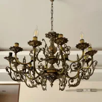 فروش لوستر برنجی|لوستر و چراغ آویز|مشهد, هنرستان|دیوار