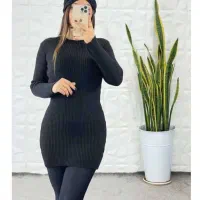 بافت مشکی تک رنگ فری سایز