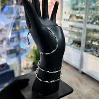 دستبند بنگل نقره اصل ۹۲۵ (بدون‌نگین )|بدلیجات|کرمانشاه, |دیوار