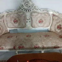 یک دست مبل نه نفره  کلاسیک زیبا وجمع جور ومیز|مبلمان خانگی و میز عسلی|کهریزک, |دیوار