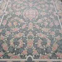جفت  فرش ۹متری دودی نو