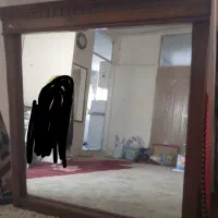 آینه دور چوب