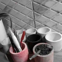 تعدادی قالب سنگ مصنوعی سیلیکونی وطلقی تغییرشغل|ابزارآلات|رشت, ولکس|دیوار