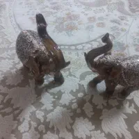 دو عدد مجسمه فیل|مجسمه، تندیس، ماکت|مشهد, طلاب|دیوار