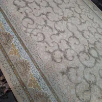 فرش ۱۲ متری ۱۲۰۰ شانه تراکم ۳۶۰۰ برجسته طلا کوب|فرش|خاوران, |دیوار