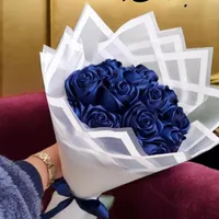 دسته گل روبانی