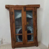 تابلو زمستان طرح قاب پنجره چوبی سنتی|تابلو، نقاشی، عکس|تهران, تهرانپارس جنوبی|دیوار