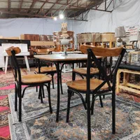 میز و صندلی غذاخوری فلزی مدل لهستانی|میز و صندلی غذاخوری|شیراز, وزیرآباد|دیوار