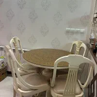 میز نهارخوری چهار نفری چوب راش|میز و صندلی غذاخوری|اصفهان, طاحونه|دیوار