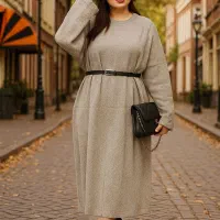 مانتو ست بافت کفتان بافت زنانه پالتو نونو